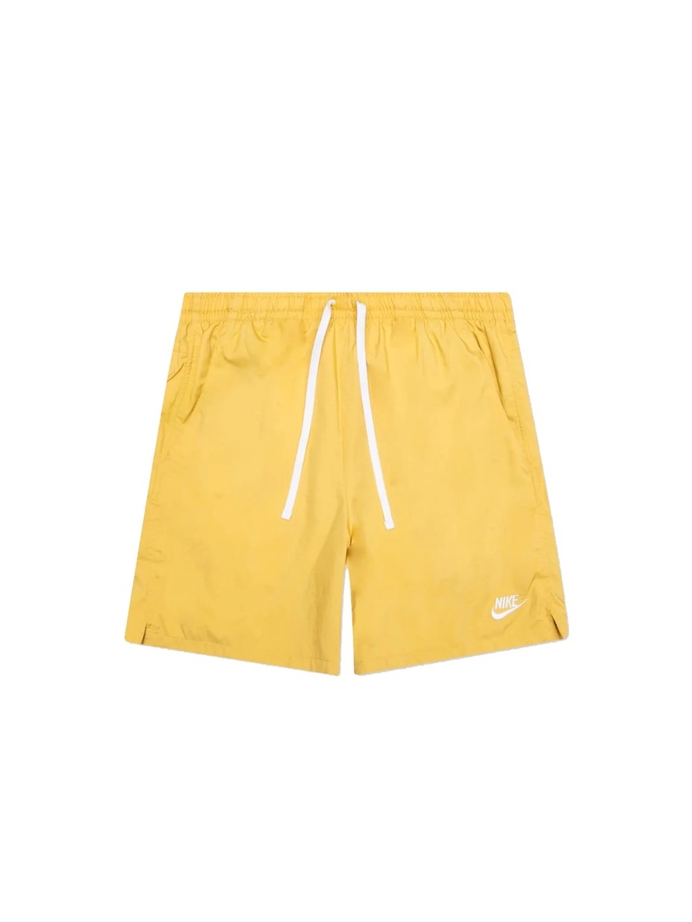 Nike Men’s Sportswear Woven Waterproof Shorts Saturn Gold Swim Trunks
